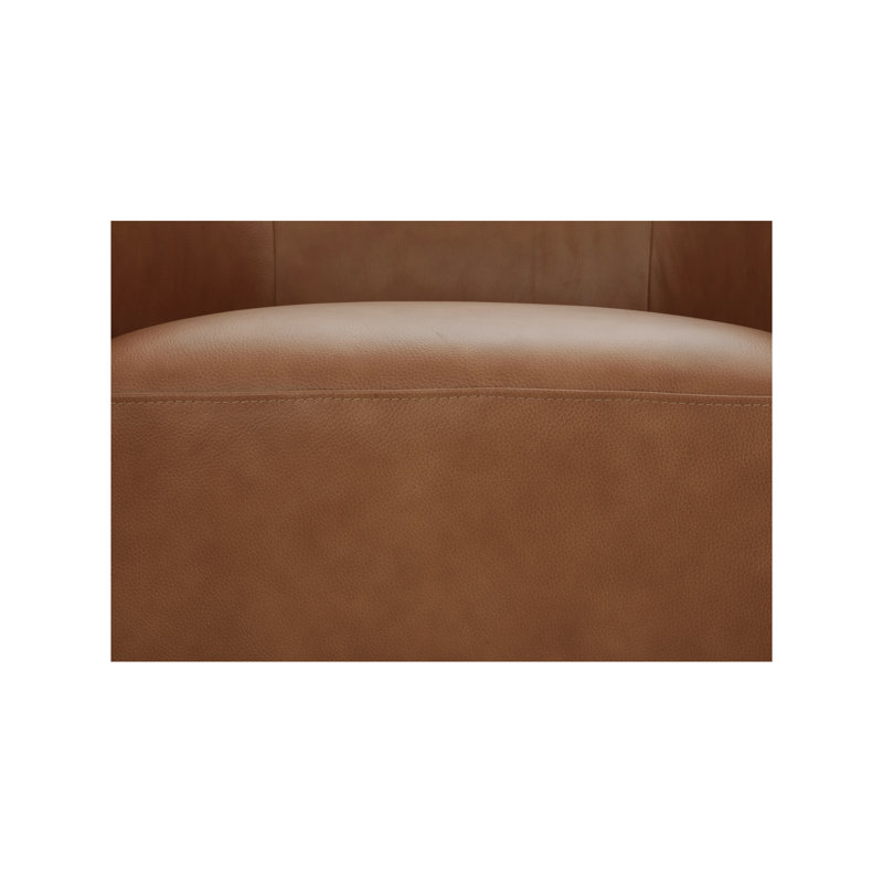 Stellan Accent Chair Tan Leather, Tan
