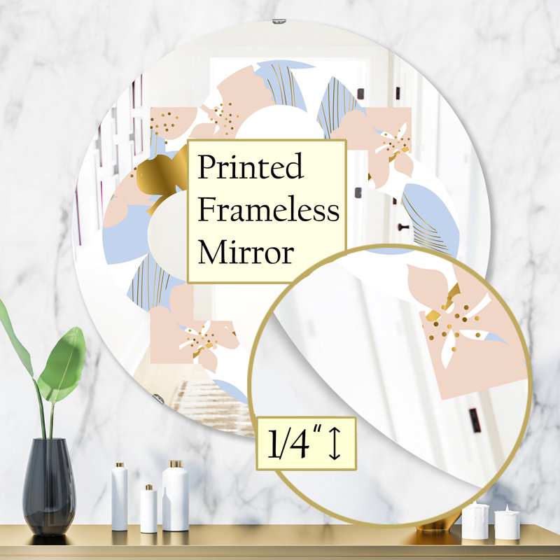 Miroir mural Quatrefoil Foliage, H 31,5 po x l po