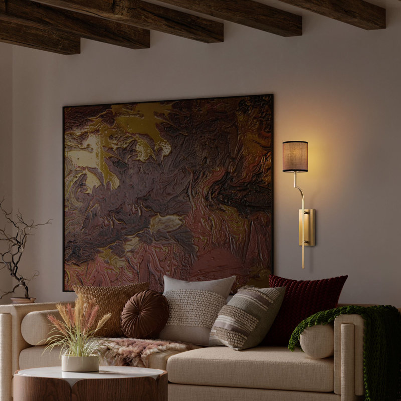 Lampe murale,  Brun