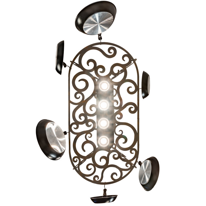 Neo 4 Light Handcrafted Hanging Pot Rack
