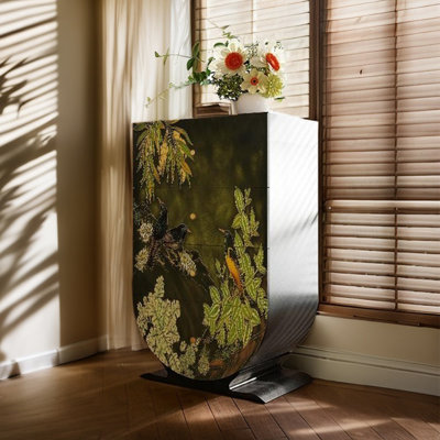 Multifunctional four-drawer wooden accent chest