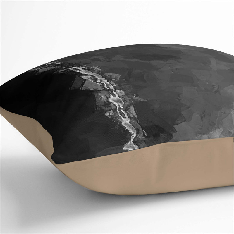 Square Throw Cushion, Stone, 55cm H x 55cm W x 20cm D