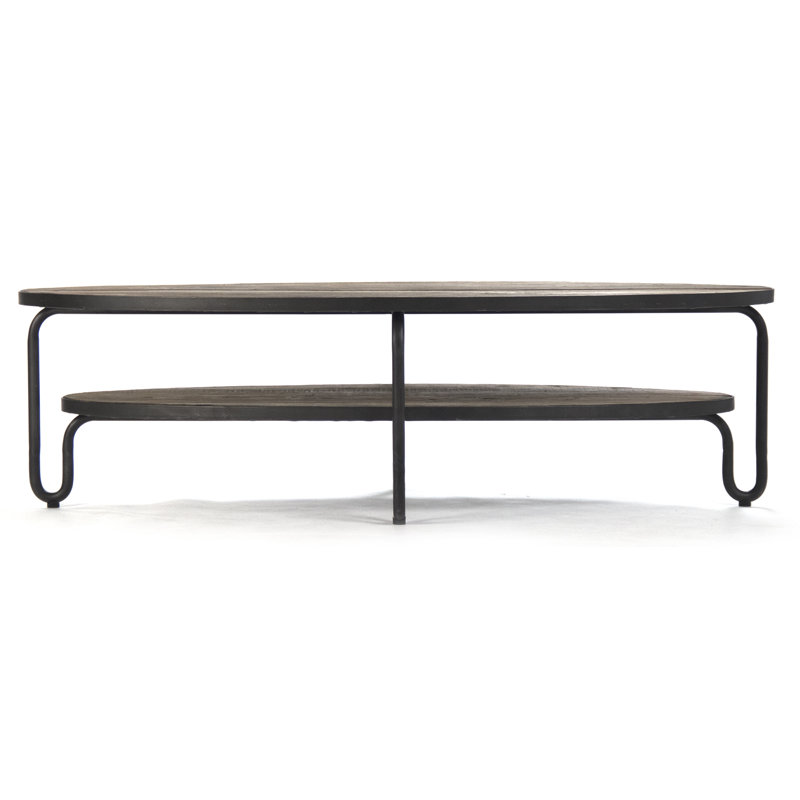 Alberta Solid Wood Top Coffee Table