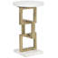 Geo Stone End Table