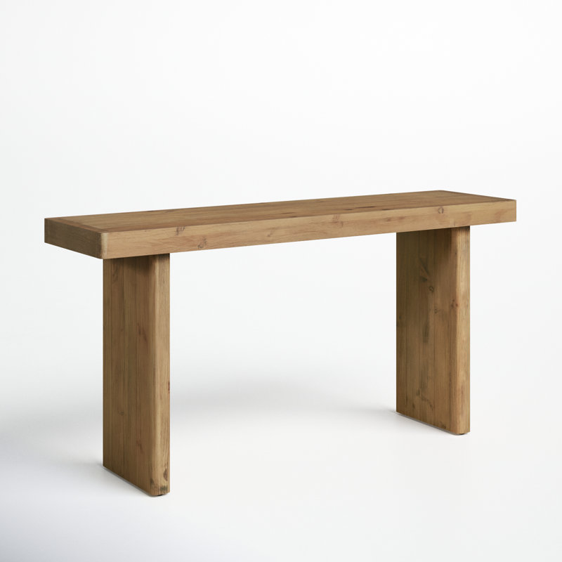 Thompkins 60'' Solid Wood Console Table, Aged Brown
