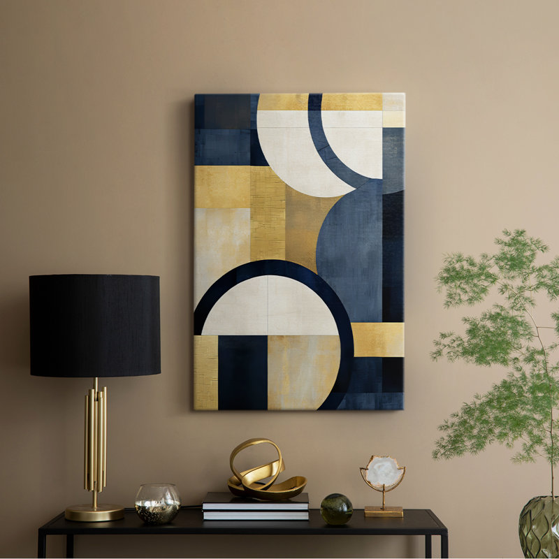 Série ABSTRACT DLXI - Toile tendue avec châssis Premium - Prêt à être accroché, H 18 po x l 12 po
