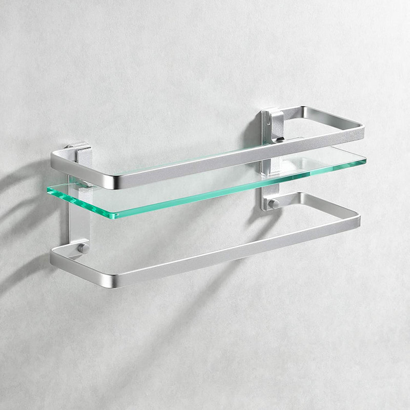 15.74 " Wall Towel Rack, Black