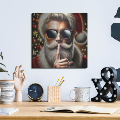  'Modern Santas Secrets' by Rey Klimt Metal Wall Art