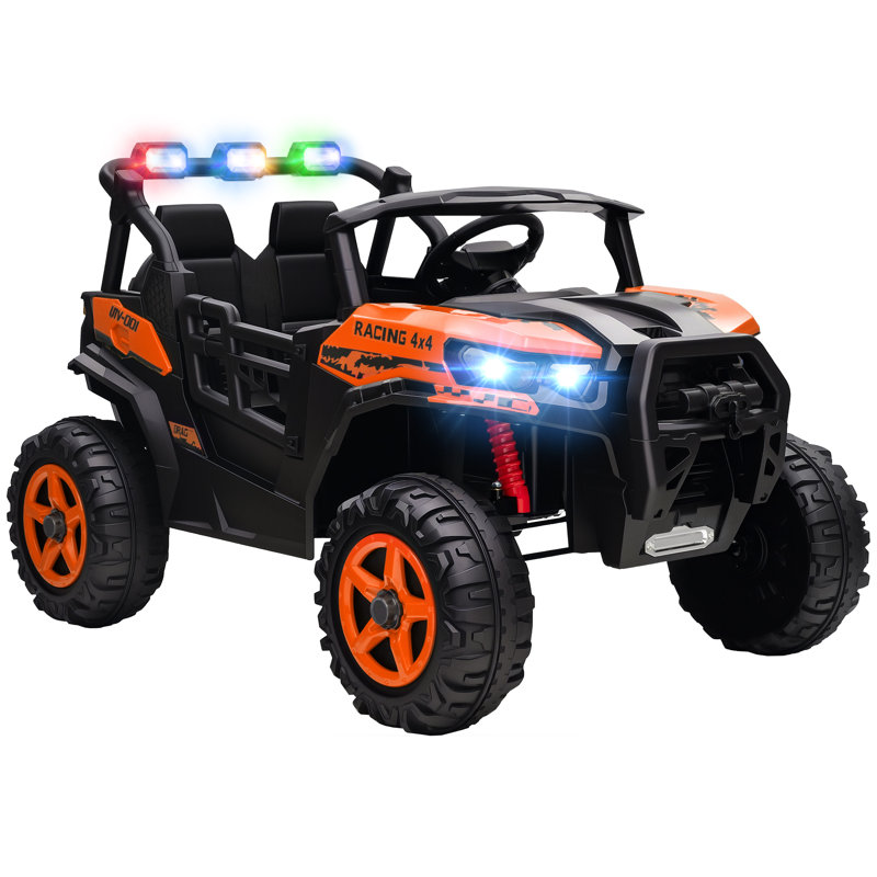 HOMCOM Battery Powered Ride On, Orange