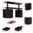 Adjustable Height Steel Solid Wood Standing Desk