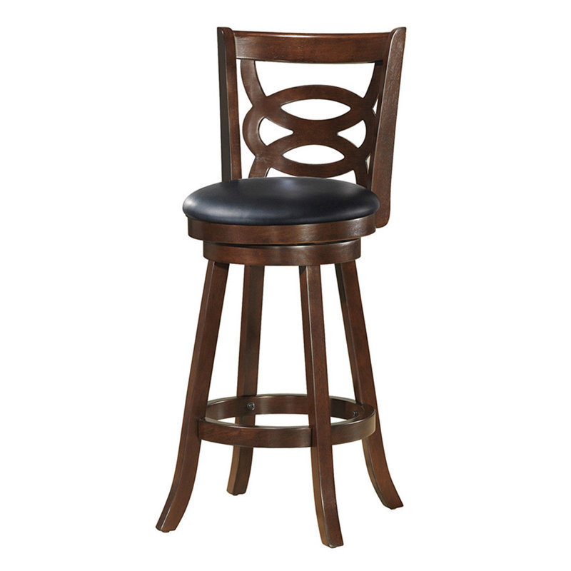 Tabouret de bar et de comptoir pivotant Carnes, Tabouret de bar (siège d'une hauteur de 29 po)