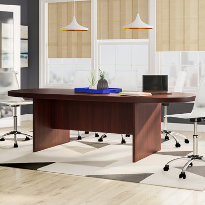 Nickyla Racetrack Conference Table with Charging Port