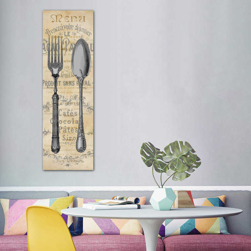 Cuisine I 1 Piece Wrapped Canvas Panoramic Wall Art, 182.88 cm H x 60.96 cm W