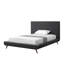 Clodean Linen Upholstered Platform Bed-605484631-605484630
