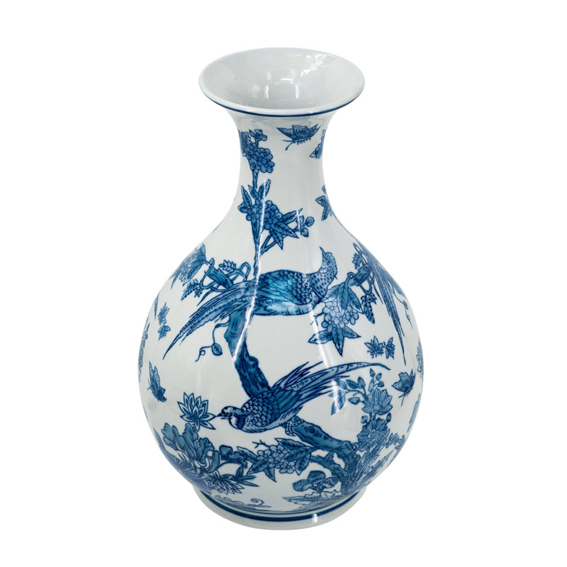 Vase en porcelaine bleu et blanc