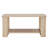 Rectangular Coffee Table with Glass Table Topand Shelf-1796218732-1796218720