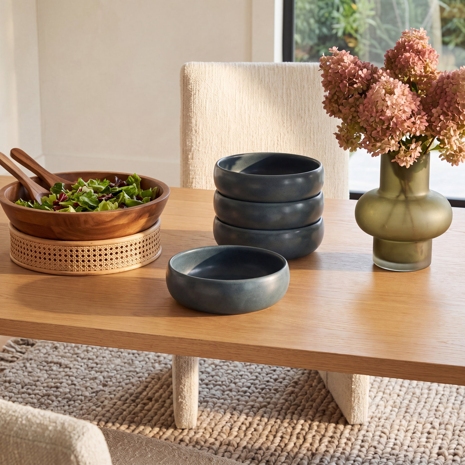 Borgen Stoneware Dessert Bowl, Adriatic