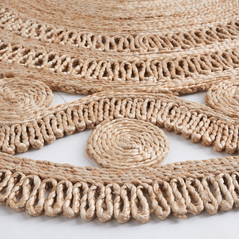 Tapis naturel en fibre naturelle 171, Rond 5 pi