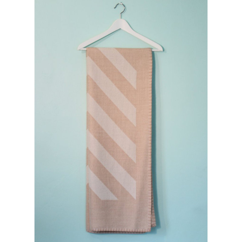 Grinda Baby Alpaca Woven Throw Blanket, Light Camel