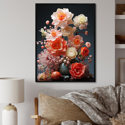 Floral Oasis Bouquet I - Fleurs, art mural