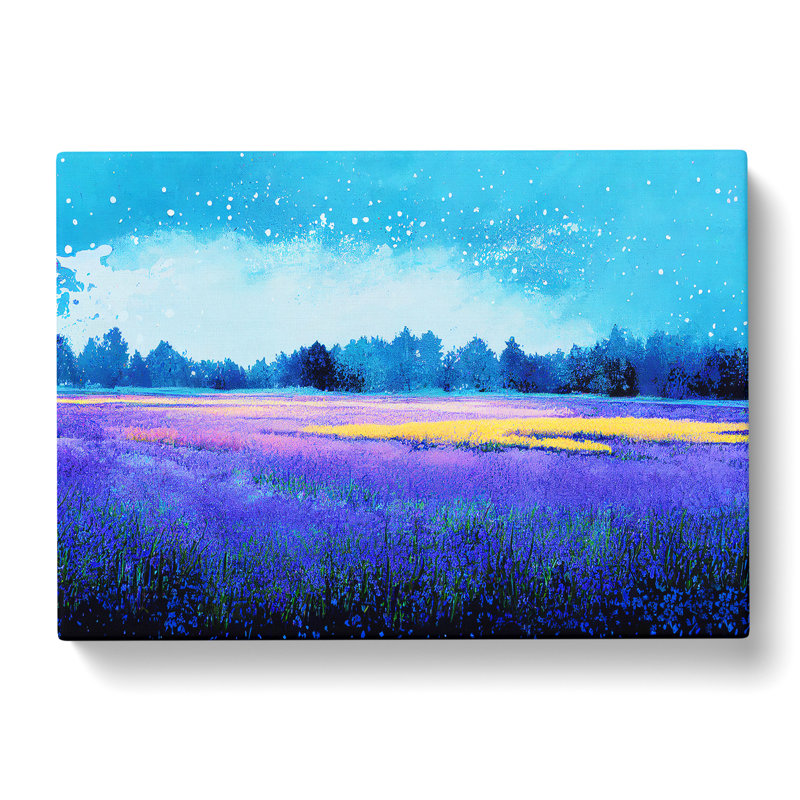 Adventurous Bluebell Field - Wrapped Canvas, 35cm H x 50cm W x 3cm D