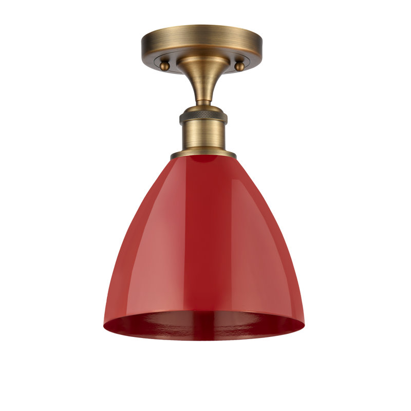 Semi encastrement, Rouge, Laiton brossé