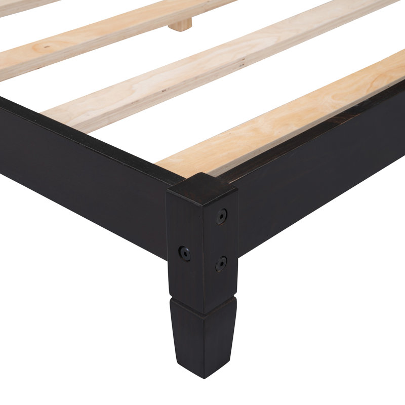 Lits pour enfants en bois pleine grandeur, Brun