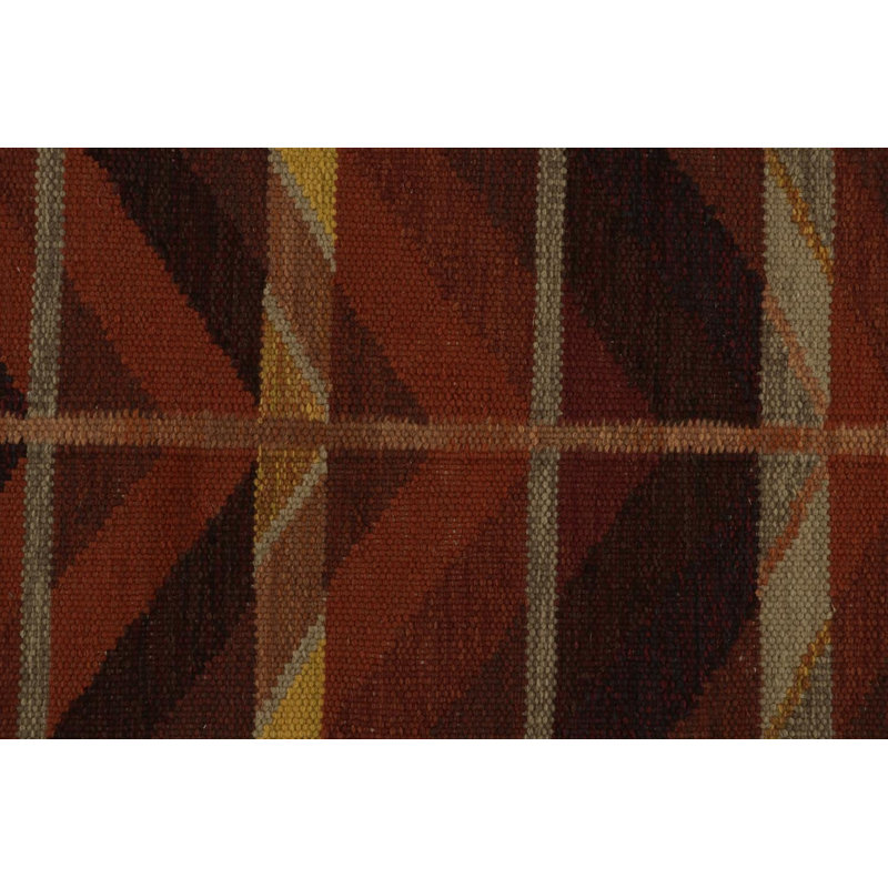 Scandinavian Wool Geometric Area Rug, Rectangle 10' x 14'