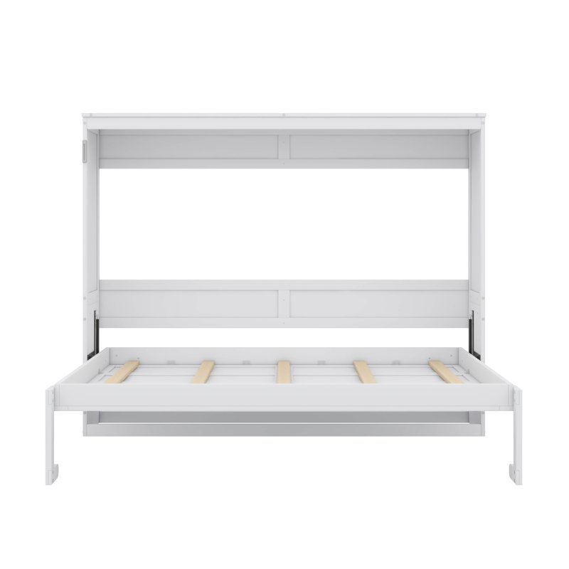 Grand lit escamotable classique, Blanc, Grand lit