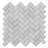 1x2 BIANCO DOLOMITE HERRINGBONE HONED