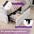 Upholstered Platform Bed with Storage Drawers and Charging Station, Wood Slat Support Bed Frame,White-1488557195-1488557199
