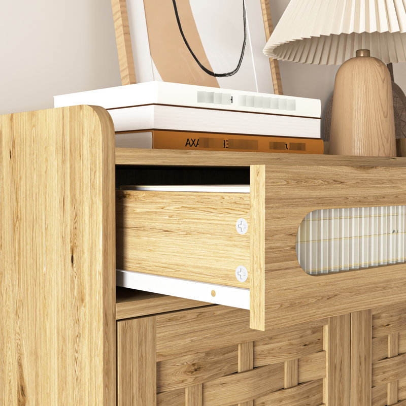 Buffet avec tablette réglable et tiroir pour le rangement des articles divers dans la salle à manger, comptoir de cuisine moderne