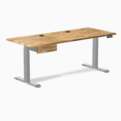 Medina Adjustable Height Solid Wood Steel Standing Desk