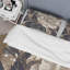 Ensemble de housse de couette en microfibre / polyester Gold Blue Carnation Flower IV Bedding-2098713891