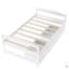 Lit plateforme simple avec deux tiroirs-12883077