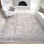 Tapis oriental en polypropylène et polyester Saxton, crème | Gris | Beige-1024818694