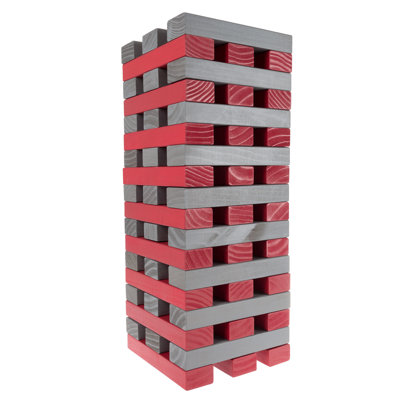 Large Wooden Tower Stacking Game