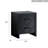 Morris 2 Drawer Nightstand Black-1110940126