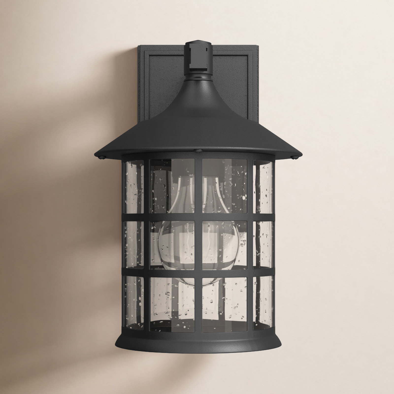 Hinkley Freeport Outdoor Wall Lantern, Textured Black