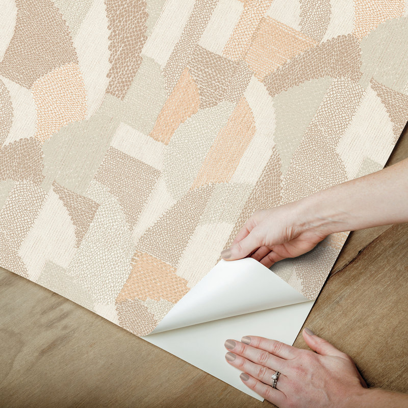 Macario Peel and Stick Wallpaper, Pink