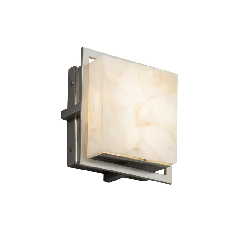 Asae Stone Wall Light, Brushed Nickel