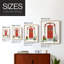 Festive Front Door II Framed Print - Solid Wood-112094817-112094819