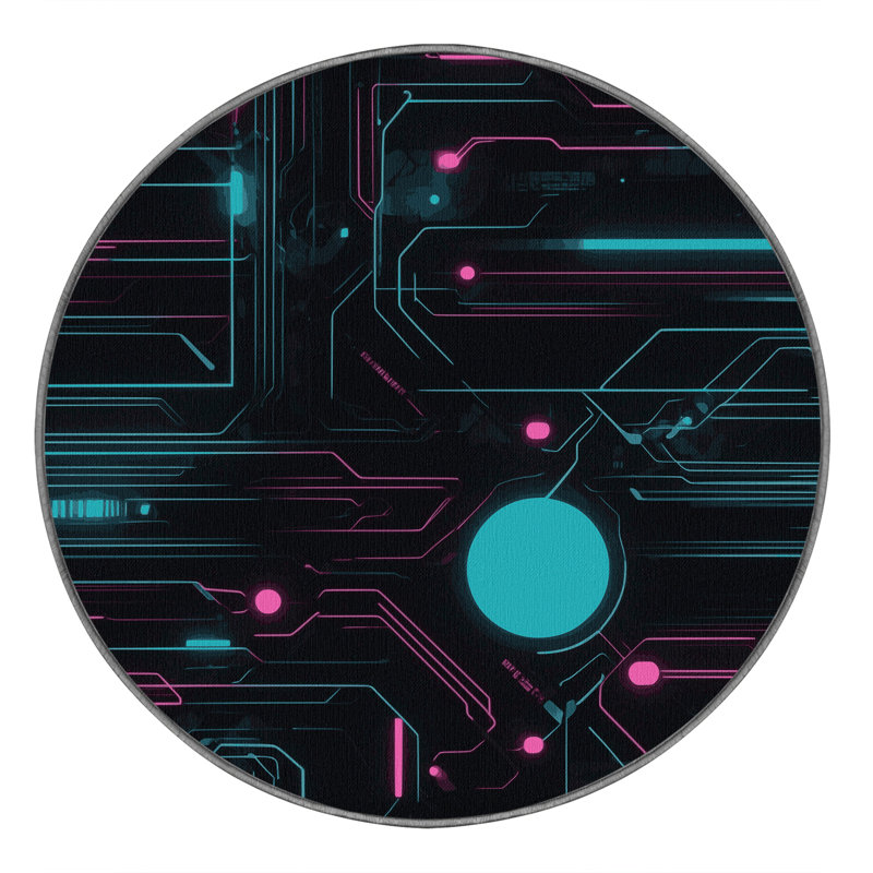 Velocity Glow Rug, Round 6'