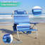 Chaises de plage à dos (ensemble de 2), chaise de camping pliante robuste avec grandes poches-776335803