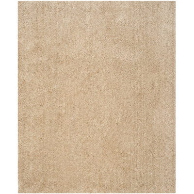 Martha Stewart Shag Hand Tufted Performance Solid Color Rug