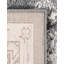 Tapis oriental gris en polypropylène de 5 pi x 5 pi Octagon-799039364