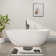 65" x 30" Freestanding Solid Surface Soaking Bathtub with Pop-Up Drain & Overflow, CUPC Certified, Elegant Design for Modern Bathrooms