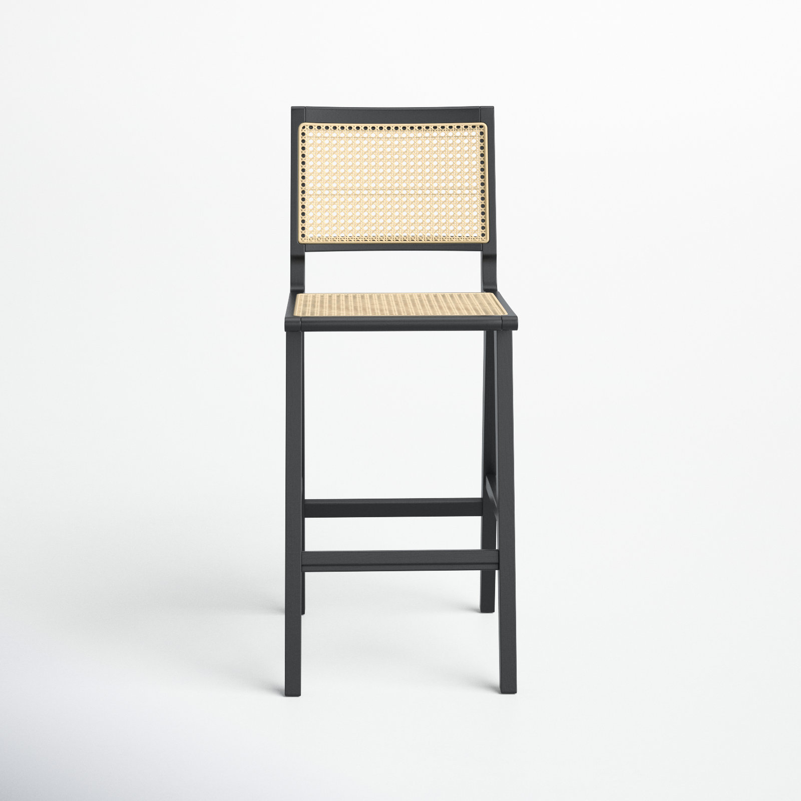 Atticus Bar Stool, Black, Bar Stool (29.5" Seat Height)