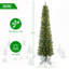 Arbre de Noël 7 pi avec 200 lumières DEL blanc chaud 7 pi