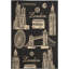 Tapis géométrique noir / beige Leffel-20657629